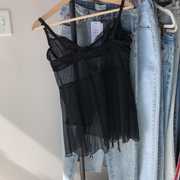 *SOLD* la Vie en Rose Sheer Lingerie Top - Picture 5 of 6